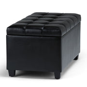 Sienna - Upholstered Storage Ottoman Bench - R&R Furniture Gallery (Fountain Valley, CA)