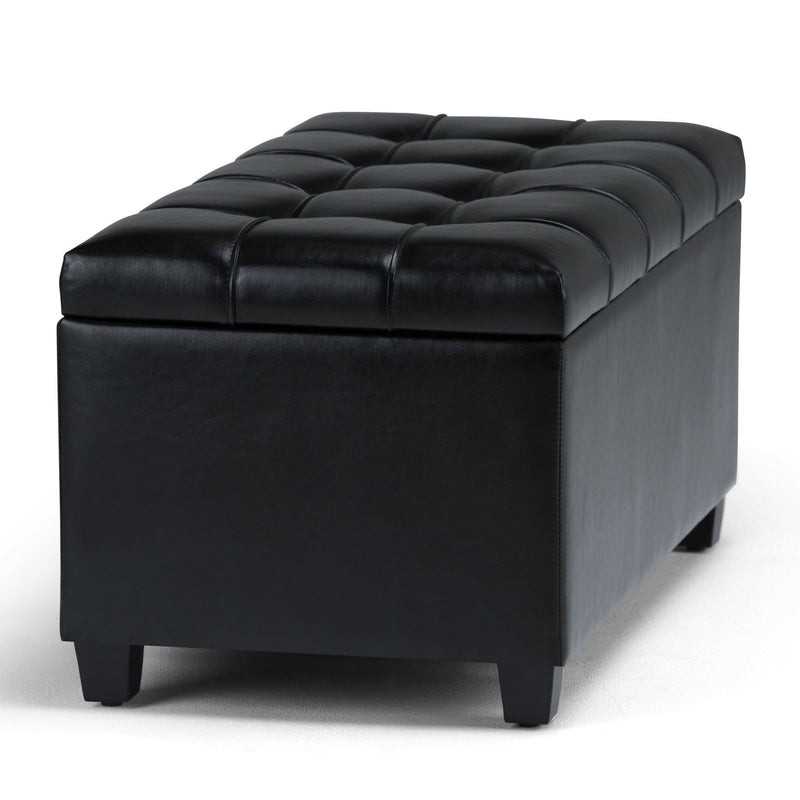 Sienna - Upholstered Storage Ottoman Bench - R&R Furniture Gallery (Fountain Valley, CA)