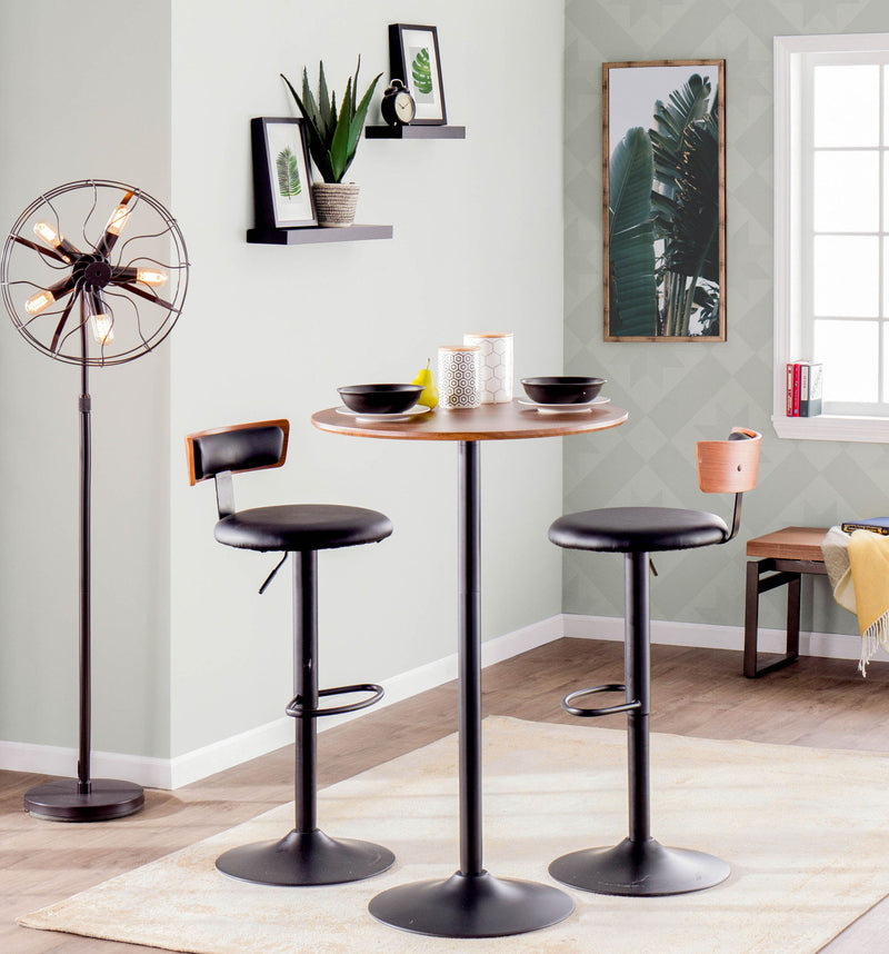 Pebble Adjustable Height Table — Mid-Century Modern Dining, Counter & Bar Table for 2 - R&R Furniture Gallery (Fountain Valley, CA)