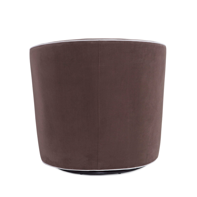 Kendall - Swivel Chair With Barrel Back Design - R&R Furniture Gallery (Fountain Valley, CA)