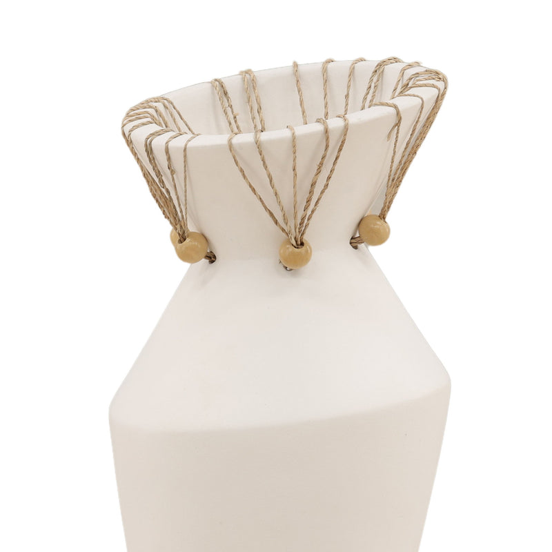 Tavi - Vase (Set of 2) - White And Natural