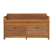 Oxford - 2 Drawer Storage Bench - Beige - R&R Furniture Gallery (Fountain Valley, CA)