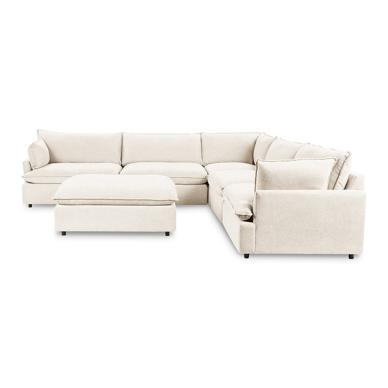 Caplan - 6 Piece Modular Sectional With Ottoman - R&R Furniture Gallery (Fountain Valley, CA)
