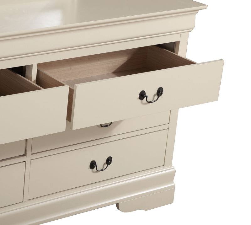 Elegant traditional storage dresser by Glory Furniture featuring multiple drawers and classic wood finish.