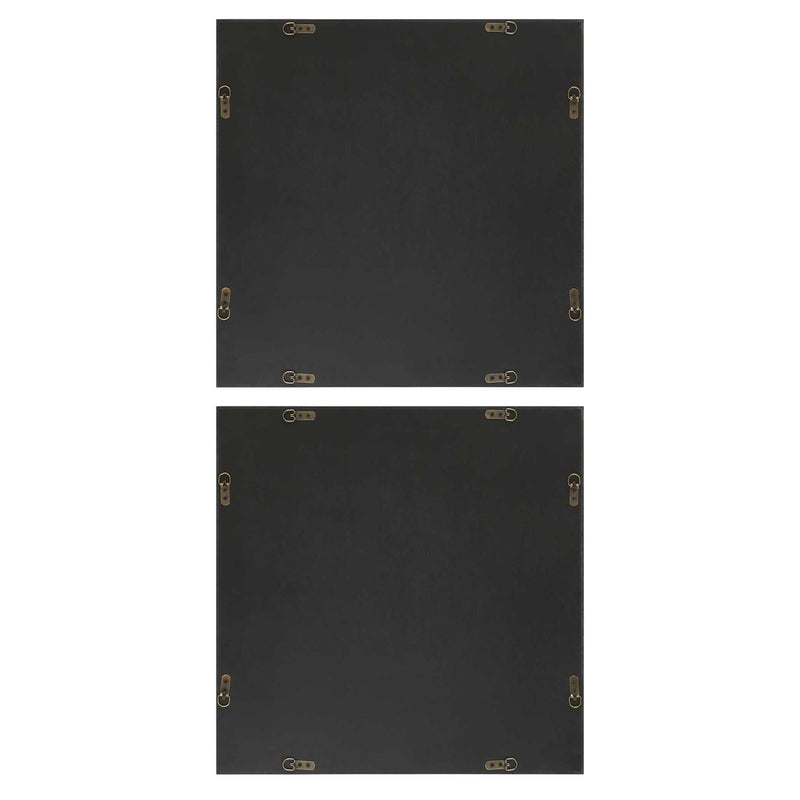 Joel - Modern Wood Wall Art (Set of 2) - Brown / Gray