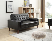 Contemporary Glory Furniture loveseat for two, a stylish futon loveseat with clean lines and comfortable seating, shown in a modern living room.