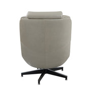 Piran - Accent Chair With Swivel - Twilight Top Grain Leather - R&R Furniture Gallery (Fountain Valley, CA)