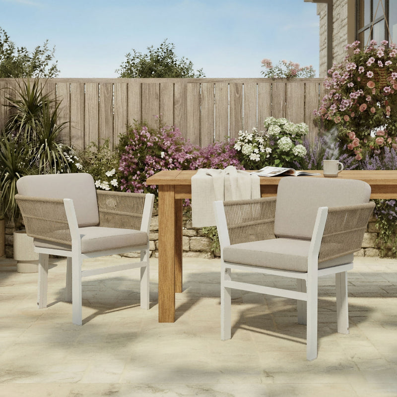 Outdoor Dining Chair, All-Weather Patio Seating For Backyard (Set of 2) - R&R Furniture Gallery (Fountain Valley, CA)