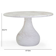 Smooch - 47" Indoor / Outdoor Round Dining Table - R&R Furniture Gallery (Fountain Valley, CA)