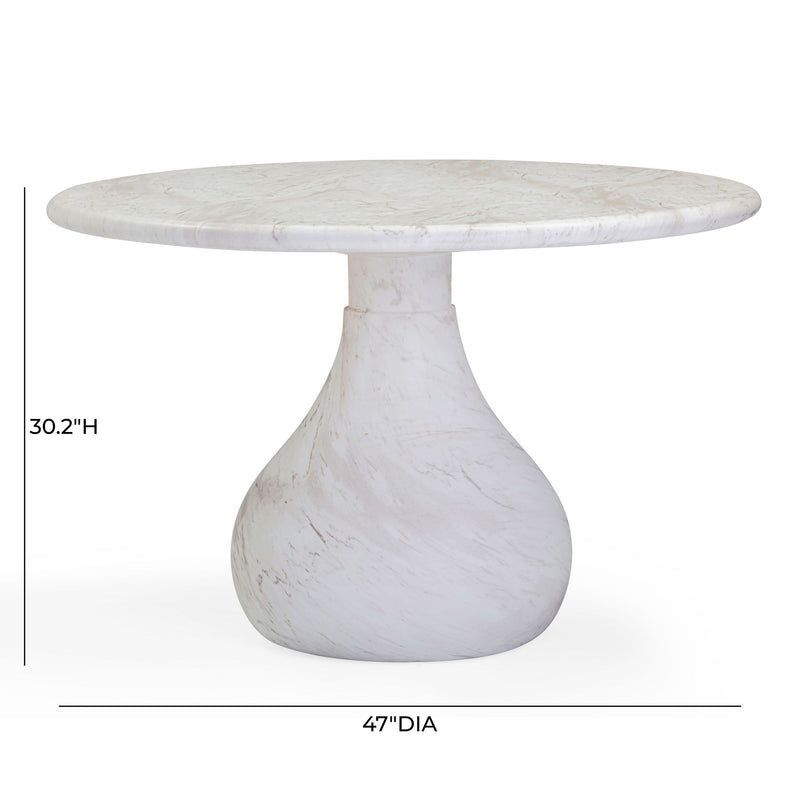 Smooch - 47" Indoor / Outdoor Round Dining Table - R&R Furniture Gallery (Fountain Valley, CA)