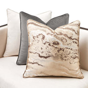 Belmont Place - Sofa - Cream / Espresso - R&R Furniture Gallery (Fountain Valley, CA)