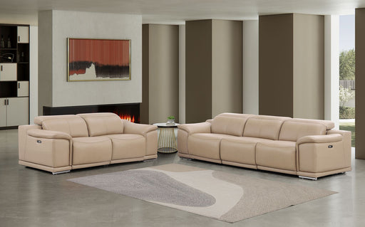 2679 - Genuine Leather Reclining Set (Sofa And Loveseat With 4 Power Recliners) - R&R Furniture Gallery (Fountain Valley, CA)