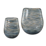 Aurora - Swirl Glass Vases (Set of 2)