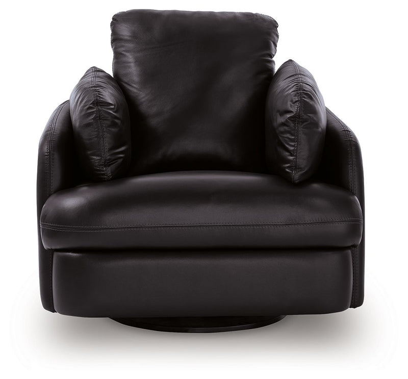 Modmax II - Swivel Glider Recliner - Black - R&R Furniture Gallery (Fountain Valley, CA)