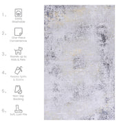 Maval - Stunning Area Rug, Washable - R&R Furniture Gallery (Fountain Valley, CA)
