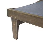 Summerland Chaise Lounge Dark Mesh Outdoor Seating - Dark Gray - R&R Furniture Gallery (Fountain Valley, CA)