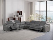 1116 - Power Reclining Italian Leather Sectional - R&R Furniture Gallery (Fountain Valley, CA)