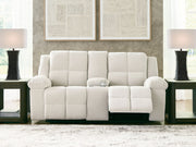 Orlen - Double Reclining Loveseat With Console - Winter - R&R Furniture Gallery (Fountain Valley, CA)
