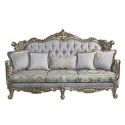 Miliani - Sofa With 5 Pillows - Fabric & Antique Bronze - R&R Furniture Gallery (Fountain Valley, CA)