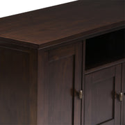 Warm Shaker - TV Media Stand Handcrafted - Tobacco Brown - R&R Furniture Gallery (Fountain Valley, CA)