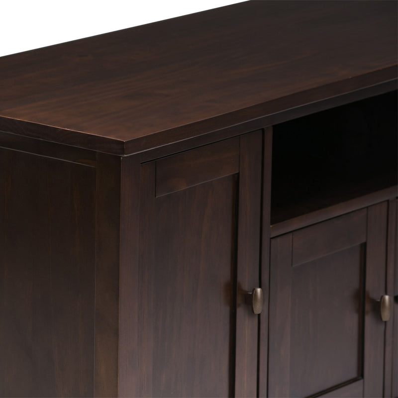 Warm Shaker - TV Media Stand Handcrafted - Tobacco Brown - R&R Furniture Gallery (Fountain Valley, CA)