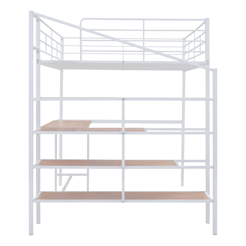Loft Bed With Desk And Lateral Storage Ladder - R&R Furniture Gallery (Fountain Valley, CA)