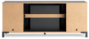 Cayberry - TV Stand With Fireplace - Black - R&R Furniture Gallery (Fountain Valley, CA)