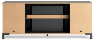 Cayberry - TV Stand With Fireplace - Black - R&R Furniture Gallery (Fountain Valley, CA)