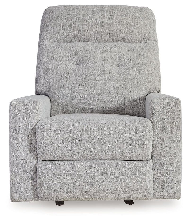 Skillins - Rocker Recliner - Stone - R&R Furniture Gallery (Fountain Valley, CA)