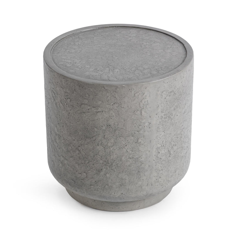 Sania - Outdoor Round Accent Table - Dark Gray - R&R Furniture Gallery (Fountain Valley, CA)