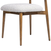 Locke - Modern Upholstered Dining Chair With Frame - Salt / Pepper - R&R Furniture Gallery (Fountain Valley, CA)