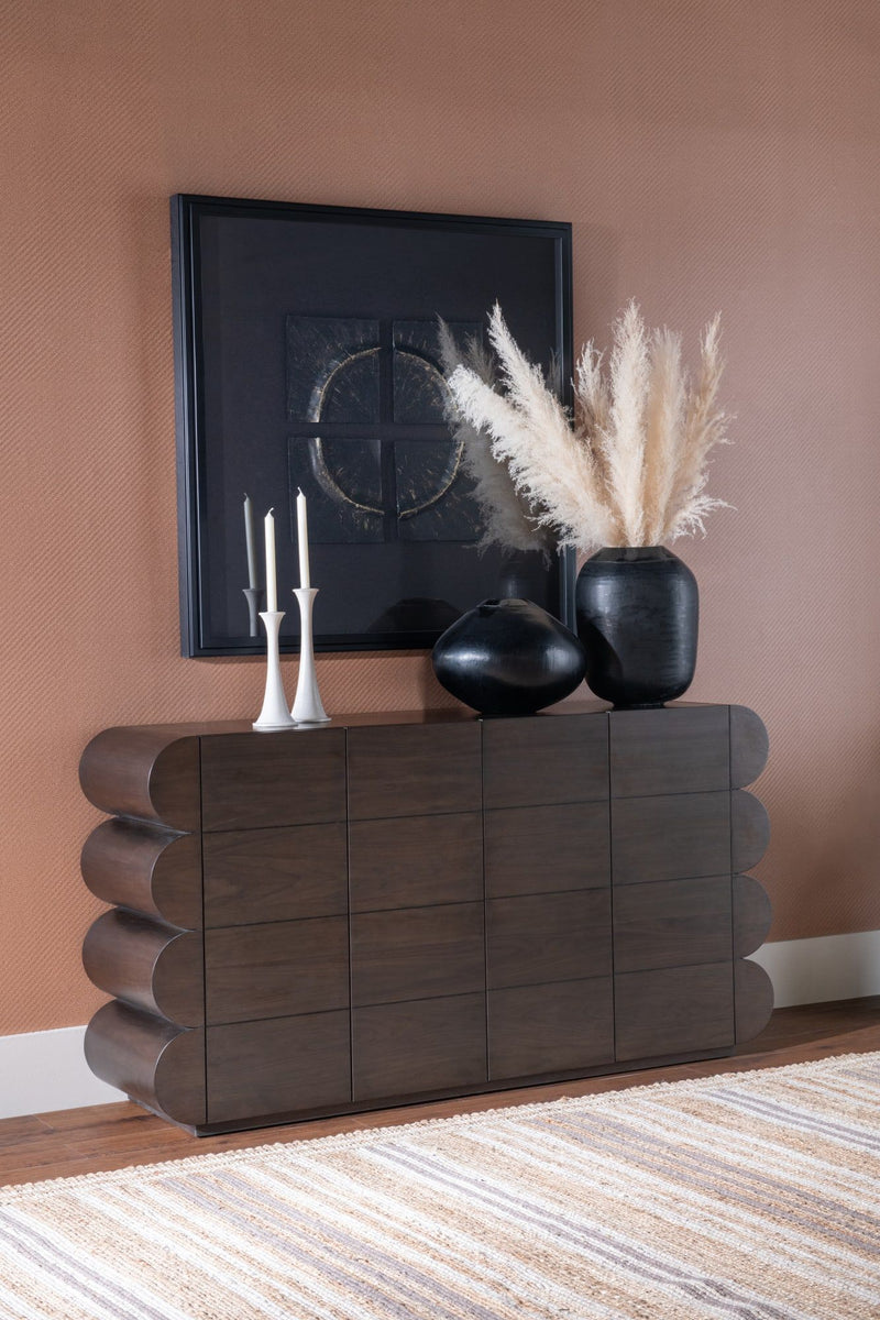 Mataranka Four Door Walnut Sideboard in Bistre