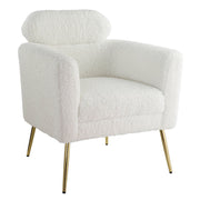 Connock - Accent Chair - White Teddy Sherpa - R&R Furniture Gallery (Fountain Valley, CA)