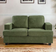 Modern Loveseat, Comfortable 2 Seater Couch With Deep Seating, Loose Back Cushions, Wide Arms - R&R Furniture Gallery (Fountain Valley, CA)