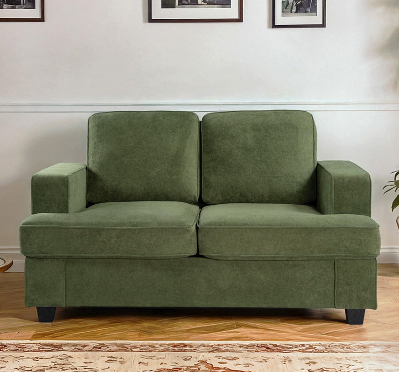 Modern Loveseat, Comfortable 2 Seater Couch With Deep Seating, Loose Back Cushions, Wide Arms - R&R Furniture Gallery (Fountain Valley, CA)
