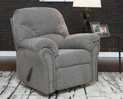 Allmaxx - Rocker Recliner - Pewter - R&R Furniture Gallery (Fountain Valley, CA)
