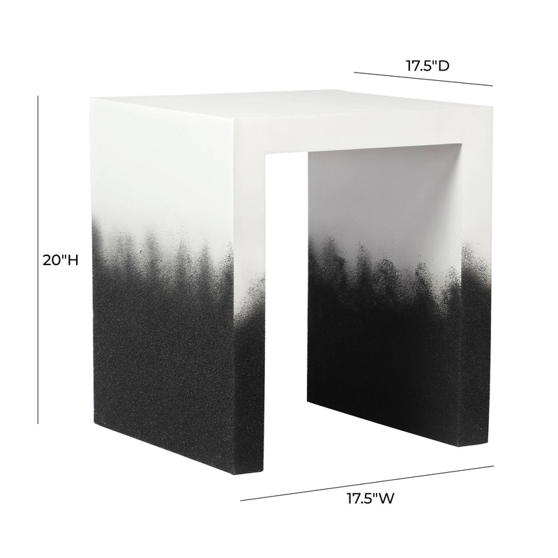Matra - End Table - Black And White - R&R Furniture Gallery (Fountain Valley, CA)