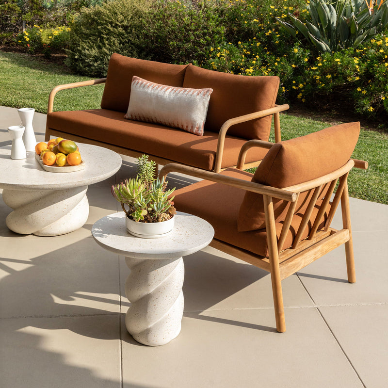 Aimee - Outdoor Sofa - Sienna And Natural