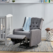 Classic Design, Manual Recliner Chair With 360 Degree Swivel - R&R Furniture Gallery (Fountain Valley, CA)