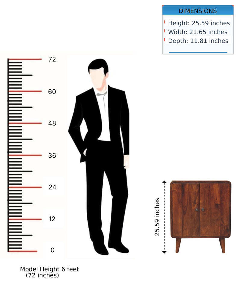 Mini Classic Cabinet - Brown - R&R Furniture Gallery (Fountain Valley, CA)