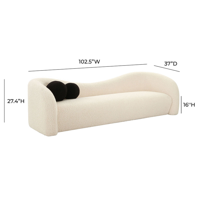 Leonie - Faux Shearling Sofa - R&R Furniture Gallery (Fountain Valley, CA)