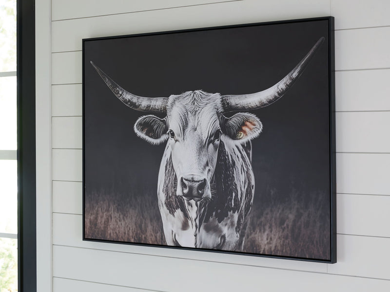 Harlandale - Wall Art - Black / White / Brown - R&R Furniture Gallery (Fountain Valley, CA)