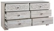 Paxberry - Six Drawer Dresser - Vinyl-Wrapped - Whitewash - R&R Furniture Gallery (Fountain Valley, CA)
