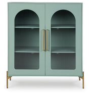 Adwen - Accent Cabinet - Light Green - R&R Furniture Gallery (Fountain Valley, CA)