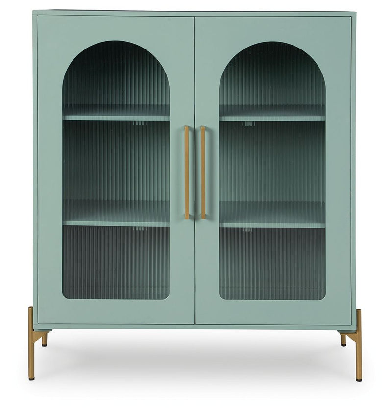 Adwen - Accent Cabinet - Light Green - R&R Furniture Gallery (Fountain Valley, CA)