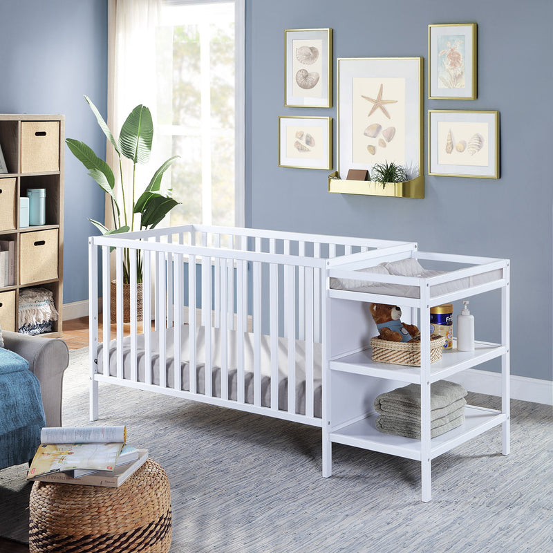 Palmer - 3-in-1 Convertible Crib / Changer Combo - R&R Furniture Gallery (Fountain Valley, CA)