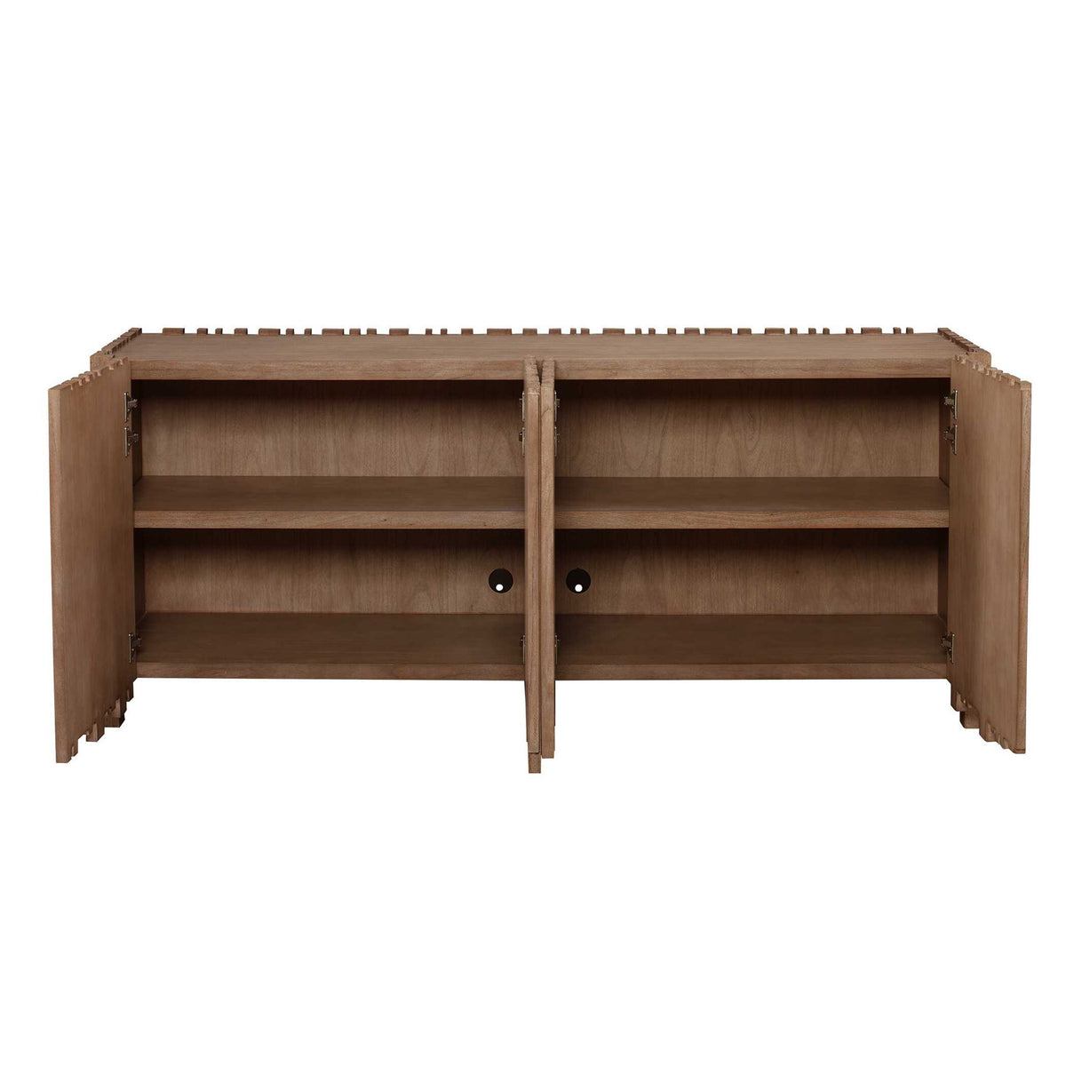 Assemblage - 4 Door Cabinet - Woodtone