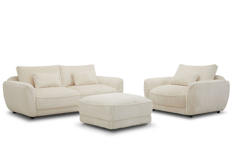 Utopia - 2 Seat Sofa With Lumbar Pillow - Mega Ivory - R&R Furniture Gallery (Fountain Valley, CA)