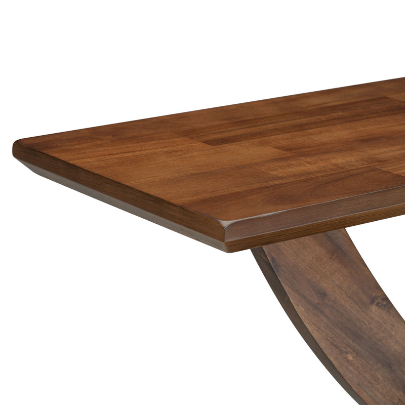 Console Table With Cross Leg Base And Reinforced Support Plate - R&R Furniture Gallery (Fountain Valley, CA)