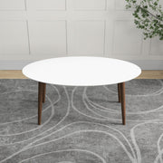 Ada - Mid-Century Modern Style Oval Dining Table - R&R Furniture Gallery (Fountain Valley, CA)